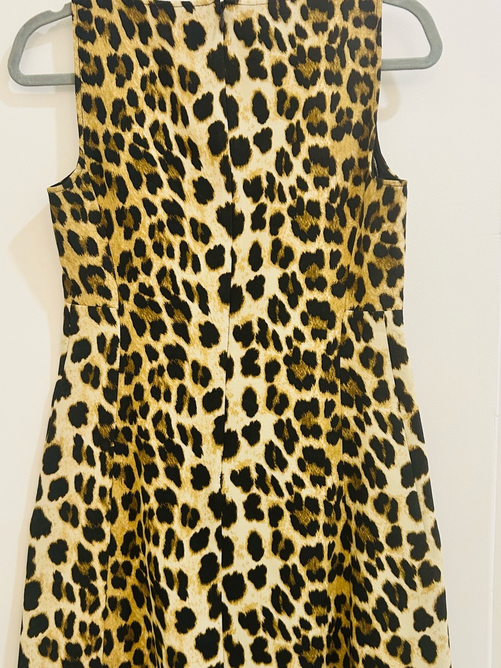 Zara Sleeveless Leopard-Print Mini Dress in Beige, Brown & Black - Picture 2 of 4